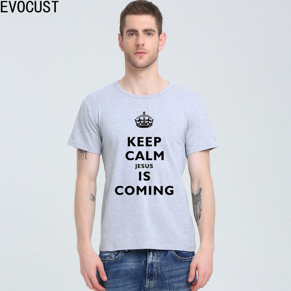 2019 KEEP CALM JESUS IS COMING T-Shirt Spring Colors - Trotman Graves