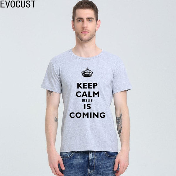 2019 KEEP CALM JESUS IS COMING T-Shirt Spring Colors - Trotman Graves