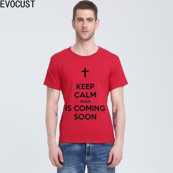 2019 KEEP CALM JESUS IS COMING T-Shirt Spring Colors - Trotman Graves