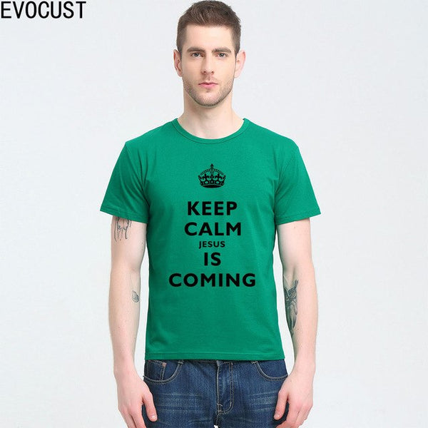 2019 KEEP CALM JESUS IS COMING T-Shirt Spring Colors - Trotman Graves