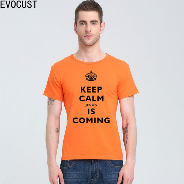2019 KEEP CALM JESUS IS COMING T-Shirt Spring Colors - Trotman Graves