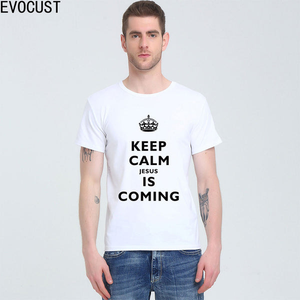 2019 KEEP CALM JESUS IS COMING T-Shirt Spring Colors - Trotman Graves