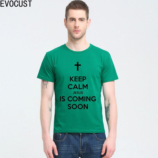 2019 KEEP CALM JESUS IS COMING T-Shirt Spring Colors - Trotman Graves