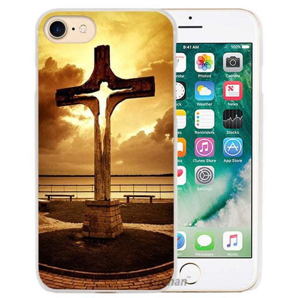 BiNFUL Hot Sale Christian Jesus The Cross Hard Transparent Phone Case Cover Coque for Apple iPhone 4 4s 5 5s SE 5C 6 6s 7 Plus - Trotman Graves