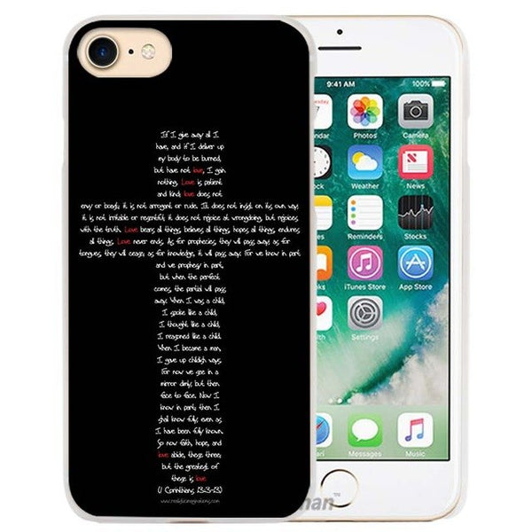 BiNFUL Hot Sale Christian Jesus The Cross Hard Transparent Phone Case Cover Coque for Apple iPhone 4 4s 5 5s SE 5C 6 6s 7 Plus - Trotman Graves