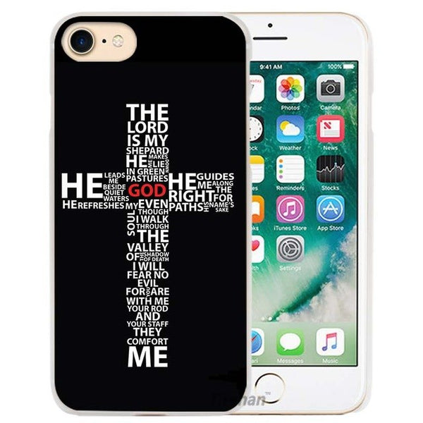 BiNFUL Hot Sale Christian Jesus The Cross Hard Transparent Phone Case Cover Coque for Apple iPhone 4 4s 5 5s SE 5C 6 6s 7 Plus - Trotman Graves