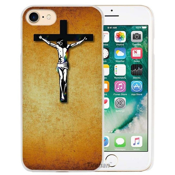 BiNFUL Hot Sale Christian Jesus The Cross Hard Transparent Phone Case Cover Coque for Apple iPhone 4 4s 5 5s SE 5C 6 6s 7 Plus - Trotman Graves