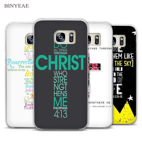 BINYEAE Jesus Cross The new Transparent Phone Case Cover for Samsung Galaxy S3 S4 S5 S6 S7 S8 Edge Plus Mini - Trotman Graves