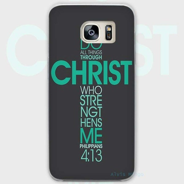 BINYEAE Jesus Cross The new Transparent Phone Case Cover for Samsung Galaxy S3 S4 S5 S6 S7 S8 Edge Plus Mini - Trotman Graves