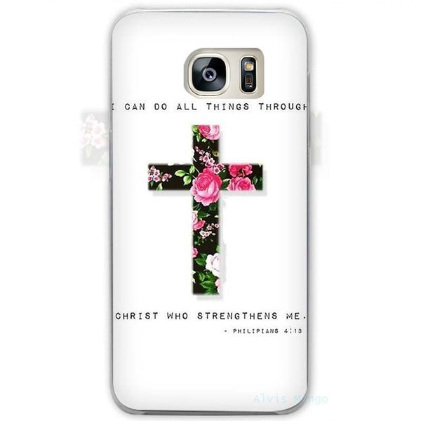 BINYEAE Jesus Cross The new Transparent Phone Case Cover for Samsung Galaxy S3 S4 S5 S6 S7 S8 Edge Plus Mini - Trotman Graves
