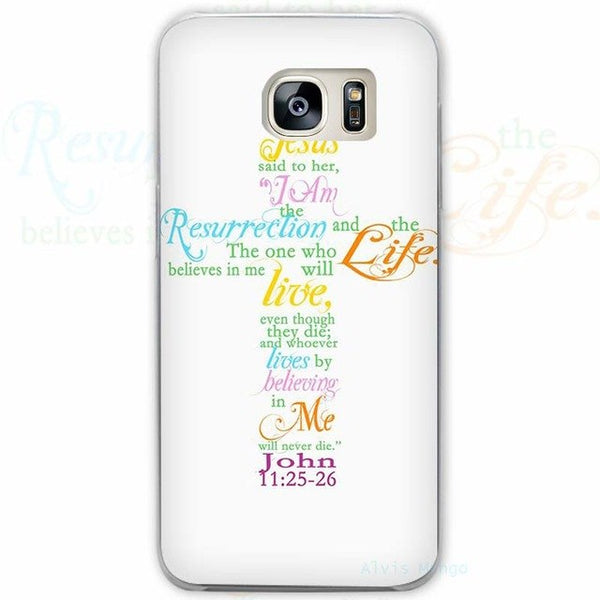 BINYEAE Jesus Cross The new Transparent Phone Case Cover for Samsung Galaxy S3 S4 S5 S6 S7 S8 Edge Plus Mini - Trotman Graves