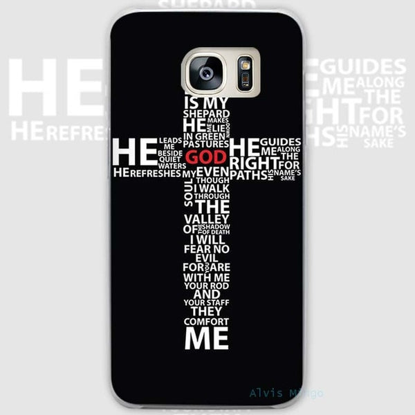 BINYEAE Jesus Cross The new Transparent Phone Case Cover for Samsung Galaxy S3 S4 S5 S6 S7 S8 Edge Plus Mini - Trotman Graves