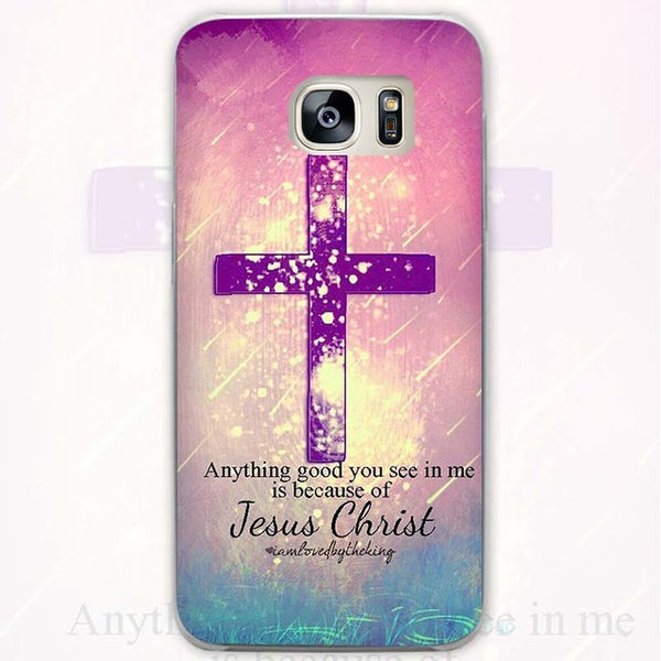 BINYEAE Jesus Cross The new Transparent Phone Case Cover for Samsung Galaxy S3 S4 S5 S6 S7 S8 Edge Plus Mini - Trotman Graves
