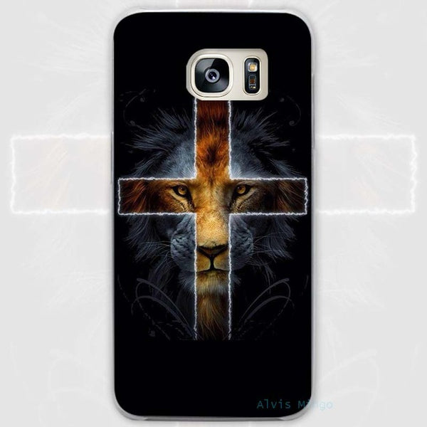 BINYEAE Jesus Cross The new Transparent Phone Case Cover for Samsung Galaxy S3 S4 S5 S6 S7 S8 Edge Plus Mini - Trotman Graves