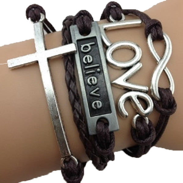 Infinity Love Believe Bracelet - Trotman Graves