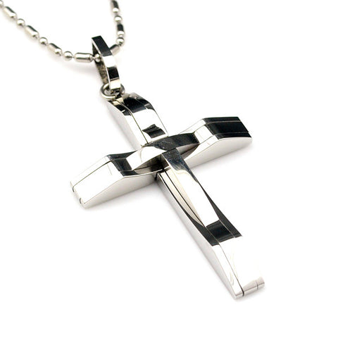 Men's Steel Cross Pendant - Trotman Graves