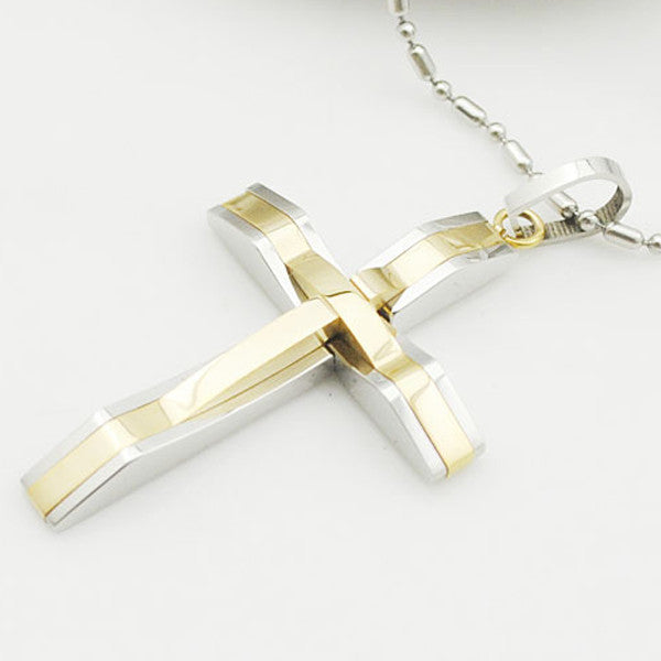 Men's Steel Cross Pendant - Trotman Graves