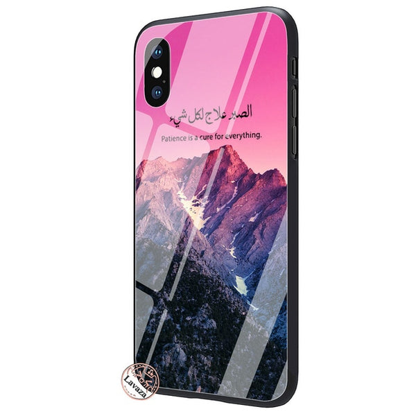 Lavaza Christ Bible verse Philippians Jesus Tempered Glass Phone Cover Case for Apple iPhone XR X XS Max 8 7 6 6S Plus 5 5S SE - Trotman Graves
