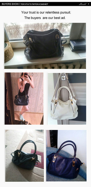 Herald Fashion Designer Women Handbag Female PU Leather Bags Handbags Ladies Portable Shoulder Bag Office Ladies Hobos Bag Totes - Trotman Graves