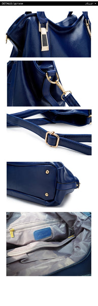 Herald Fashion Designer Women Handbag Female PU Leather Bags Handbags Ladies Portable Shoulder Bag Office Ladies Hobos Bag Totes - Trotman Graves