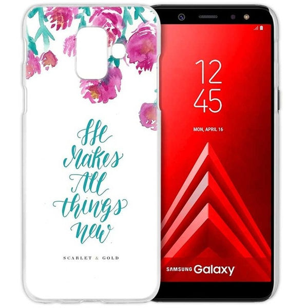 Cell Phone Case for Samsung Galaxy S9 S8 S7 Edge Plus A6 A7 A8 A9 J4 J6 Plus 2018 Note 8 9 Cover Bible Verse Jesus Christ Christ - Trotman Graves
