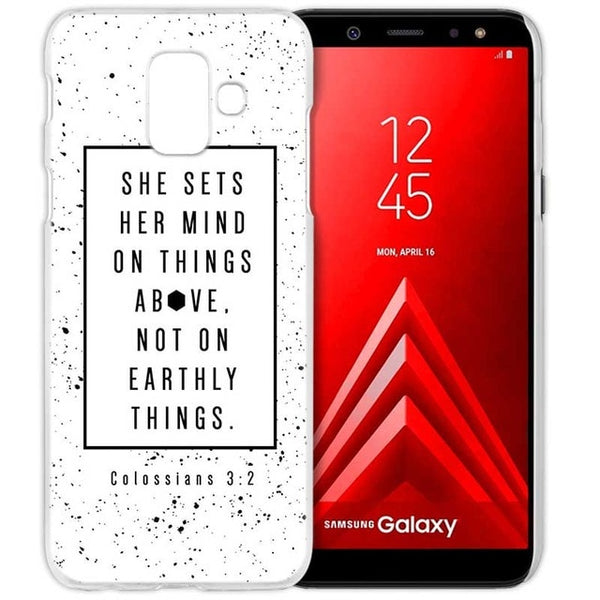 Cell Phone Case for Samsung Galaxy S9 S8 S7 Edge Plus A6 A7 A8 A9 J4 J6 Plus 2018 Note 8 9 Cover Bible Verse Jesus Christ Christ - Trotman Graves