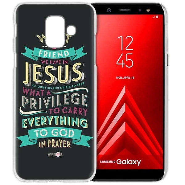 Cell Phone Case for Samsung Galaxy S9 S8 S7 Edge Plus A6 A7 A8 A9 J4 J6 Plus 2018 Note 8 9 Cover Bible Verse Jesus Christ Christ - Trotman Graves