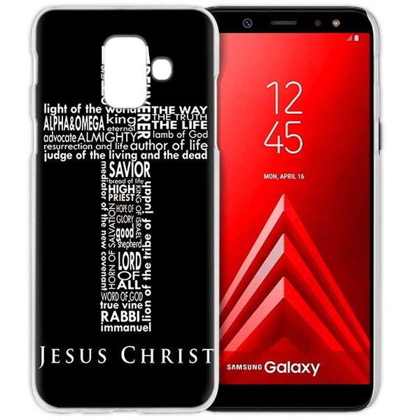 Cell Phone Case for Samsung Galaxy S9 S8 S7 Edge Plus A6 A7 A8 A9 J4 J6 Plus 2018 Note 8 9 Cover Bible Verse Jesus Christ Christ - Trotman Graves